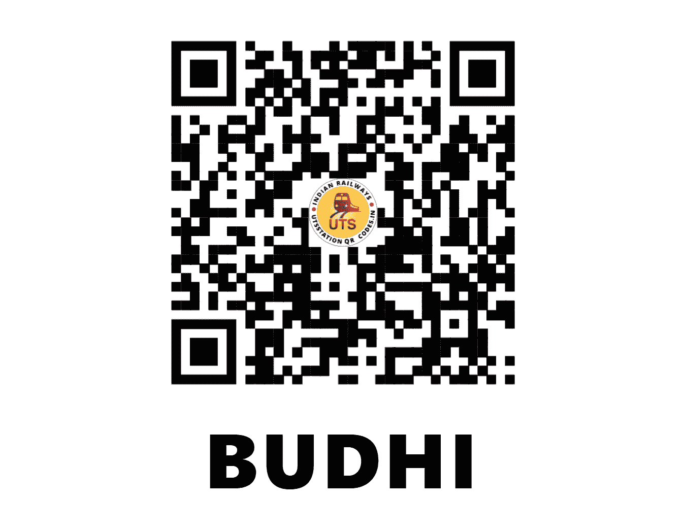 UTS QR Code for BUDHI - BDHY - NR (JAMMU AND KASHMIR)